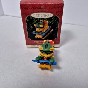 1998 Hallmark Keepsake Crayola Ornament Bright‎ Sledding Colors Final Series New